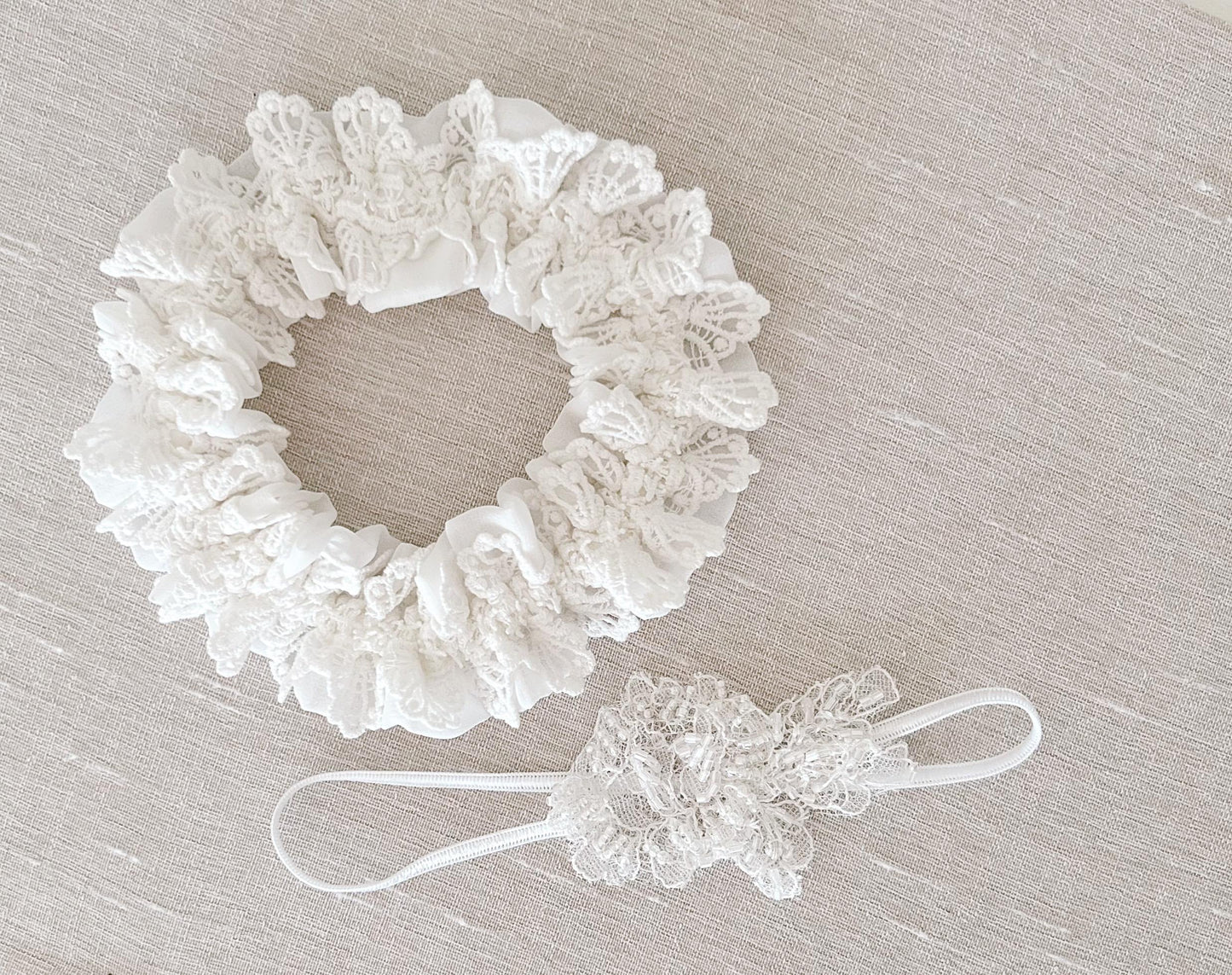 Lace Wedding Garter: Handmade Bridal Lingerie, Keepsake Gift