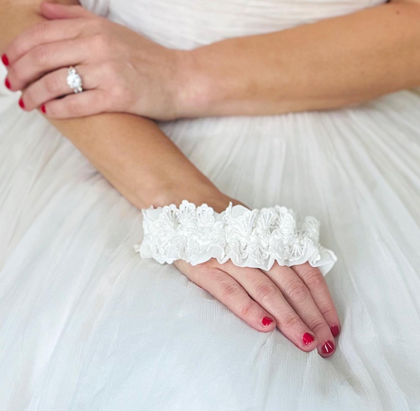 Boho Lace Wedding Garter Belt: Ivory Bridal Lingerie, Plus Size