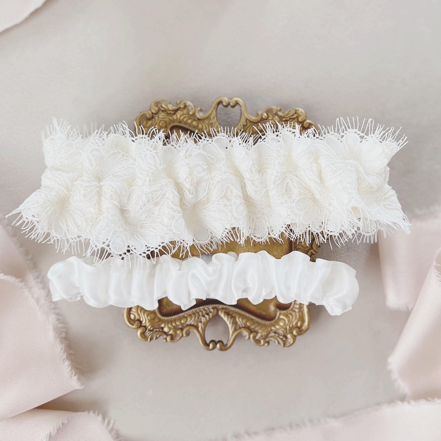 Lace Wedding Garter: Handmade Bridal Keepsake, USA Made
