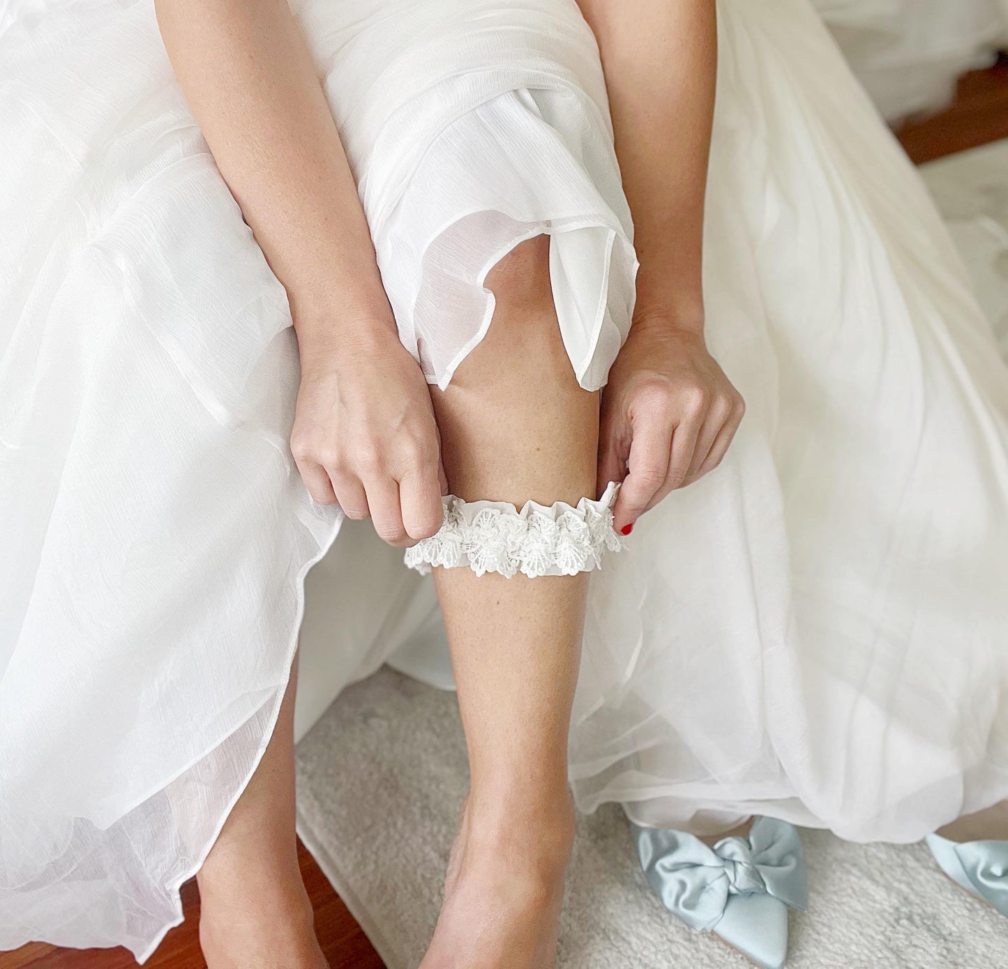Lace Wedding Garter: Handmade Bridal Lingerie, Keepsake Gift