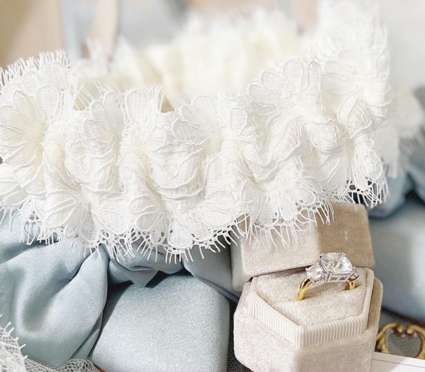 Lace Wedding Garter: Handmade Bridal Keepsake, USA Made