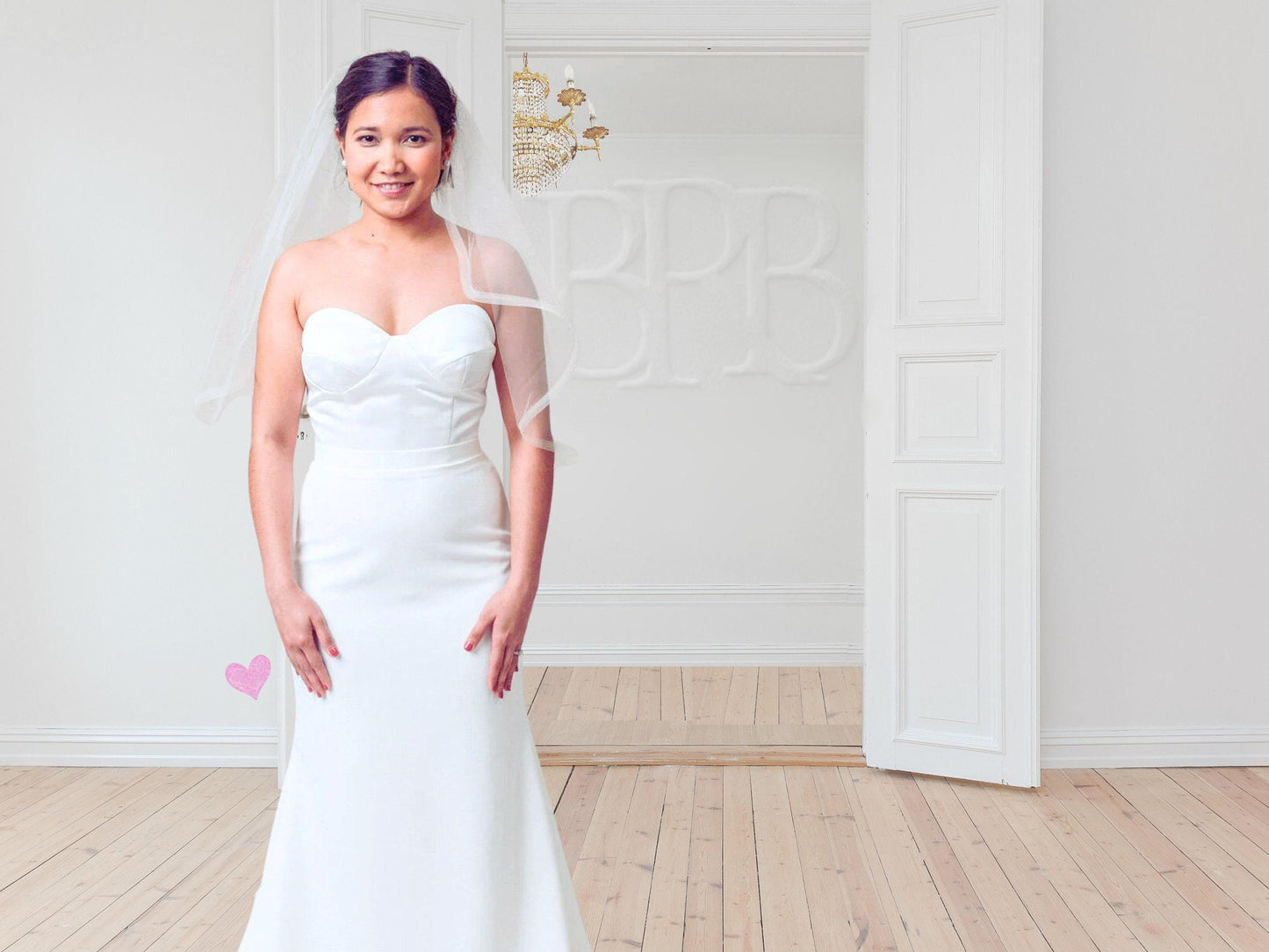 Horsehair Wedding Veil: Waltz Length Bridal Veil with Blusher