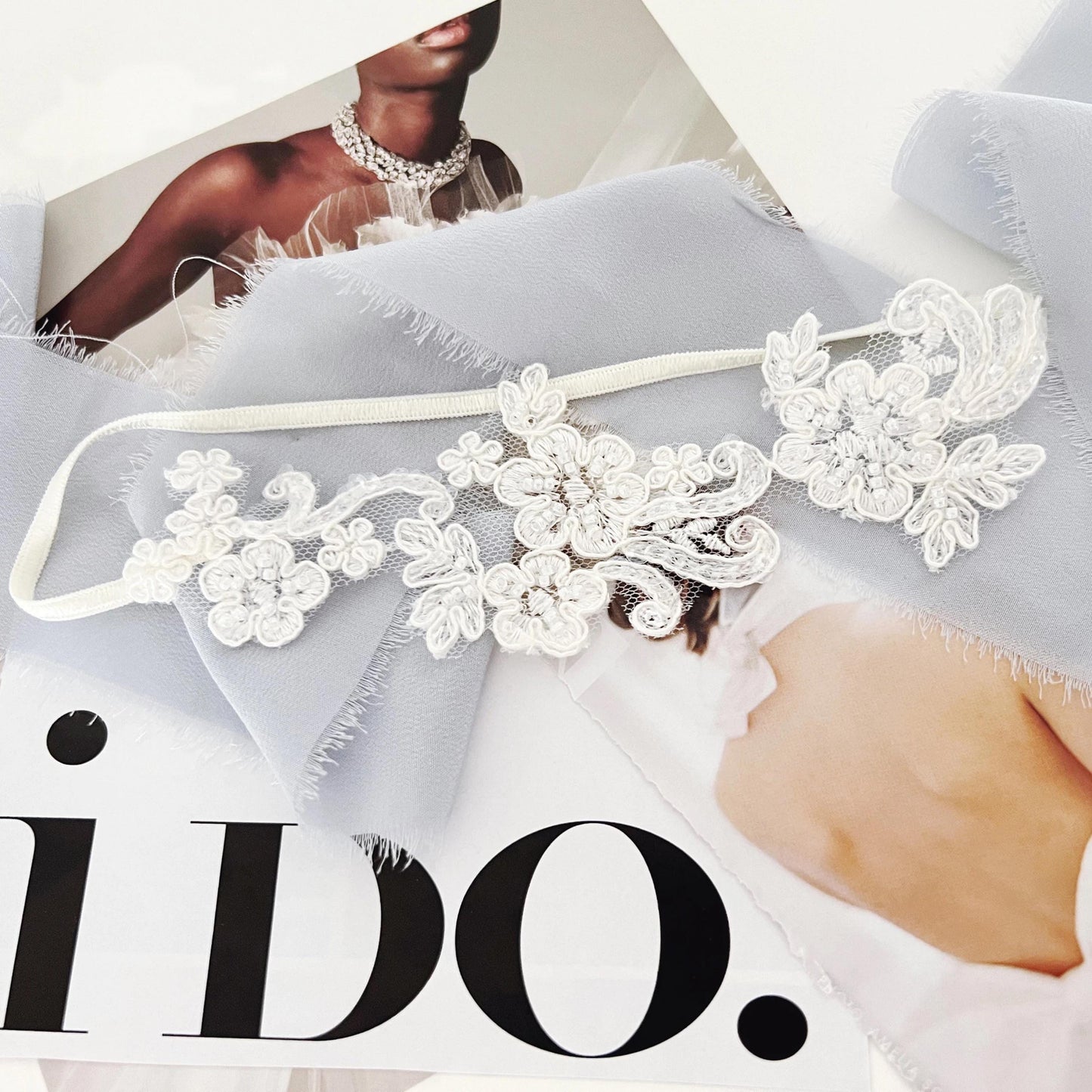 Simple Garters for Wedding Keepsake Gift, Blue Wedding Garter, Bridal Shower Gift for Bride to Be, Boudoir Lingerie, Wedding Accessories