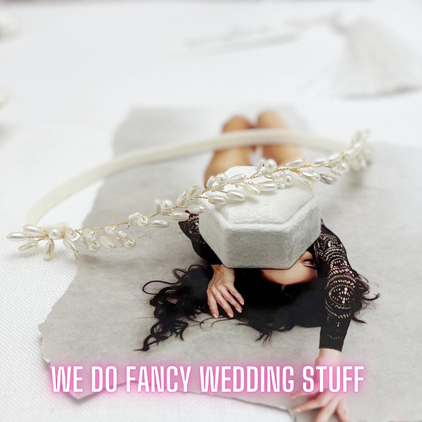 Pearl Wedding Garter: Handmade Bridal Leg Accessory